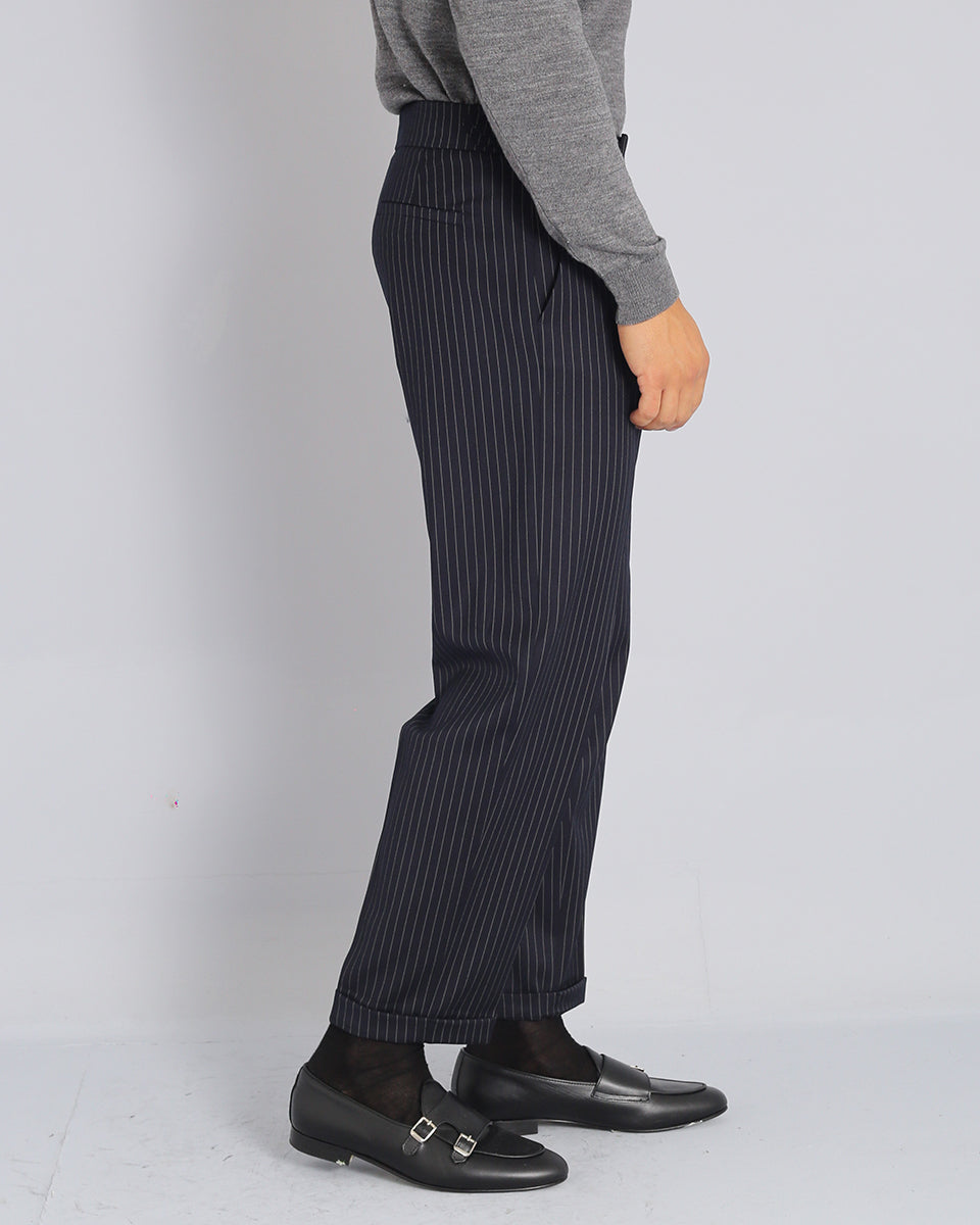 Structured Pants with Buckle 