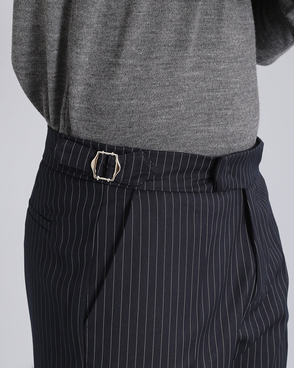 Structured Pants with Buckle 