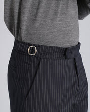 Structured Pants with Buckle 