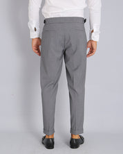 Structured Pants with Buckle 