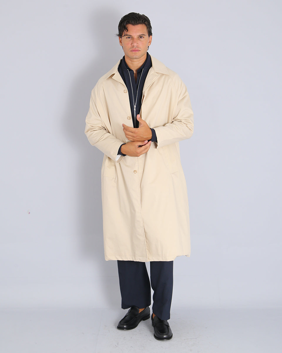 Oversized Single Breasted Trench Coat 