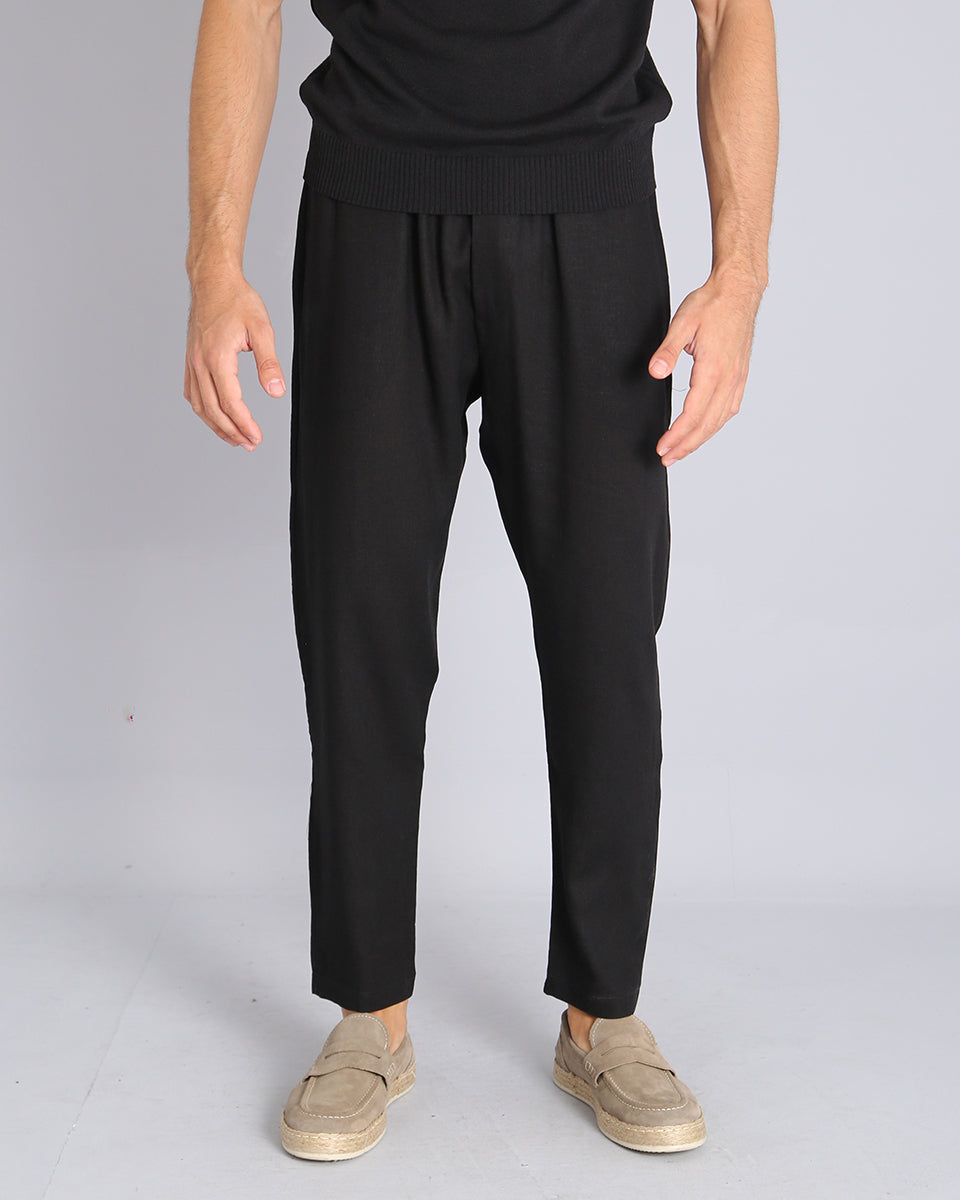 Msm Studio Pantalaccio Jogger in lino