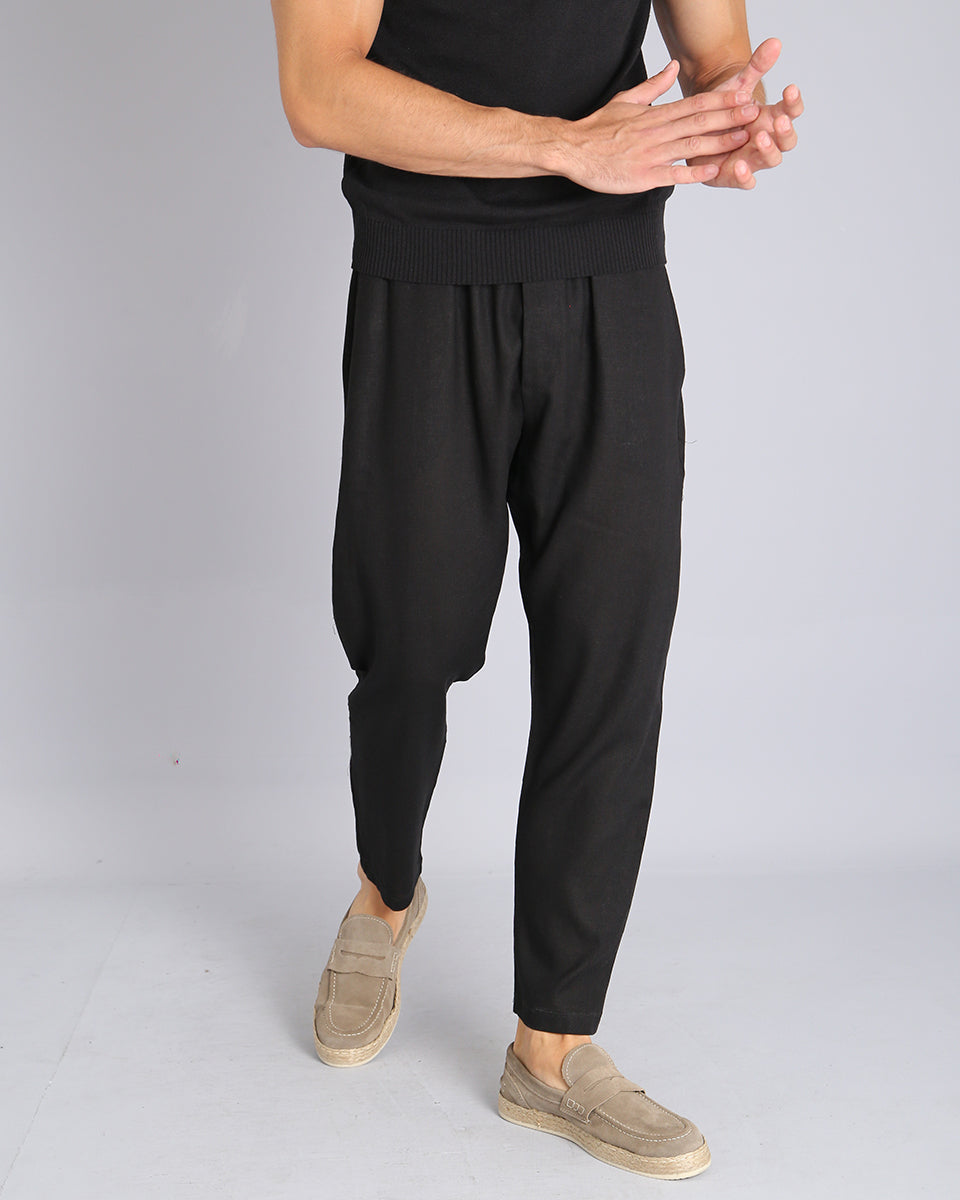 Msm Studio Pantalaccio Jogger in lino