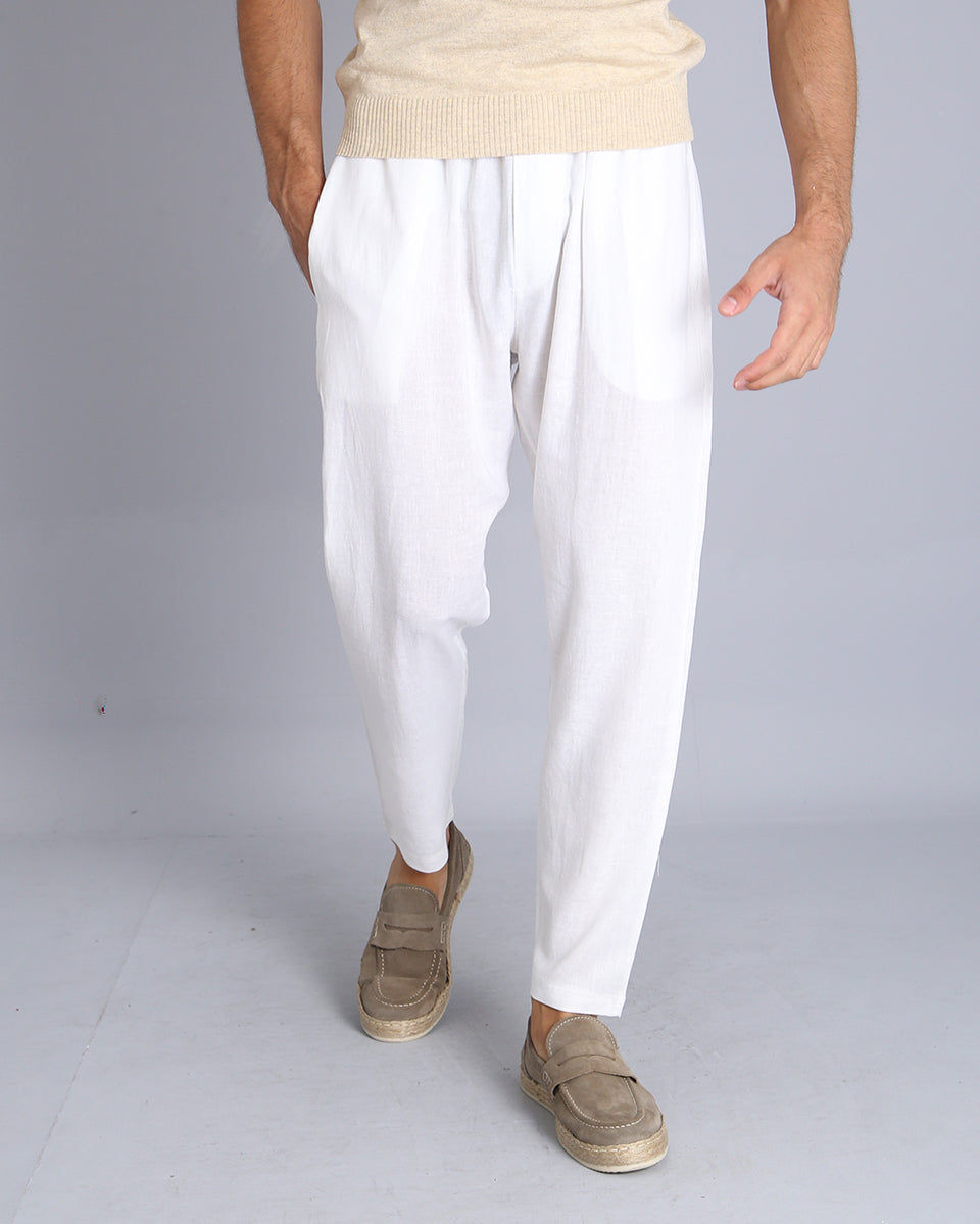 Msm Studio Pantalaccio Jogger in lino