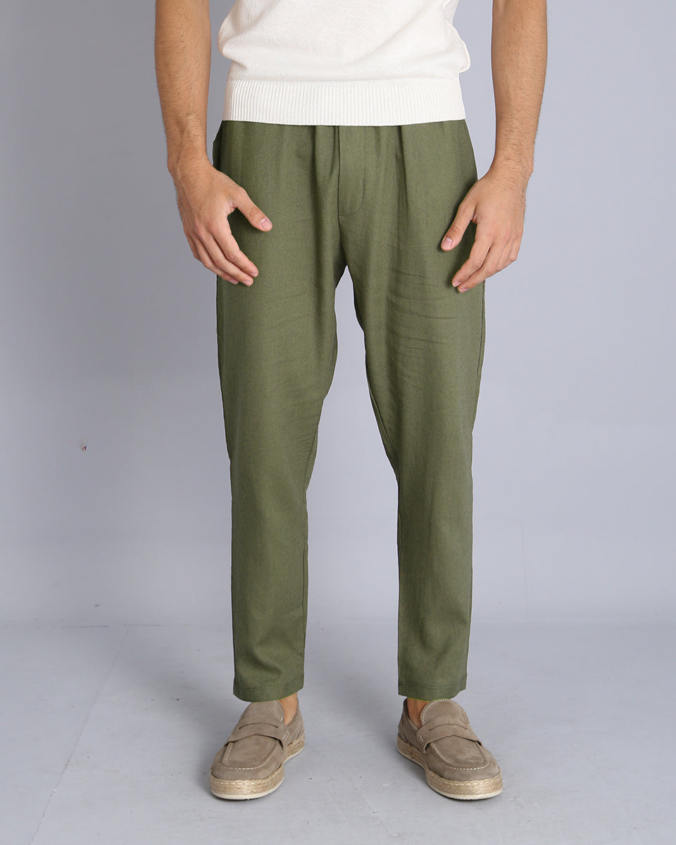 Msm Studio Linen Jogger Pants 