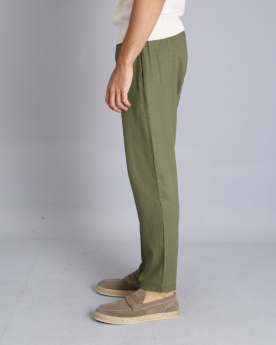 Msm Studio Pantalaccio Jogger in lino