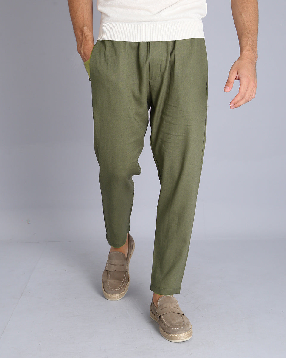 Msm Studio Linen Jogger Pants 