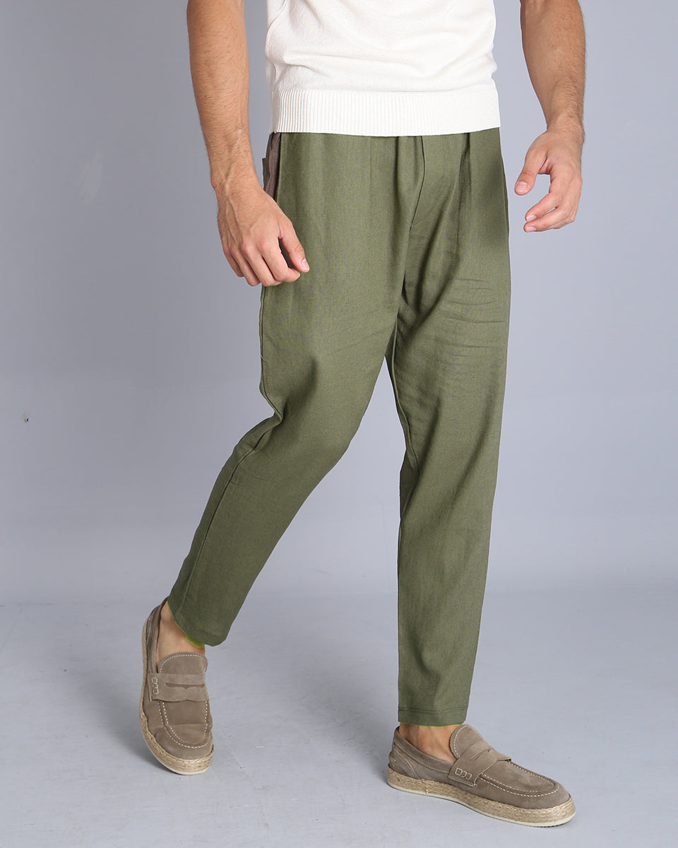 Msm Studio Linen Jogger Pants 