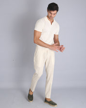 Msm Studio Pantalone Sartoriale in lino