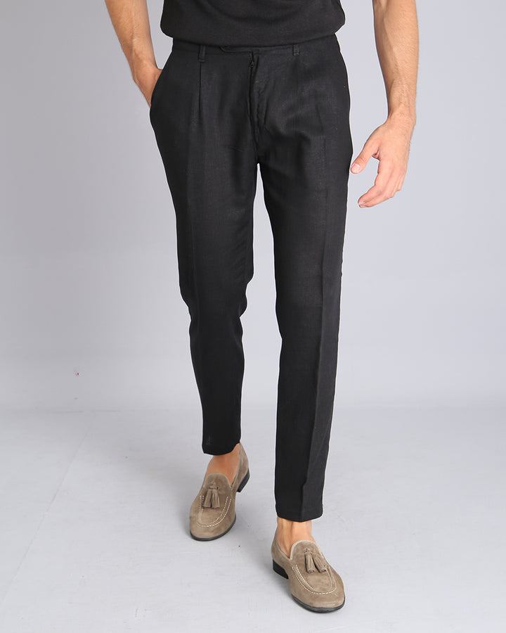 Msm Studio Pantalone Sartoriale in lino