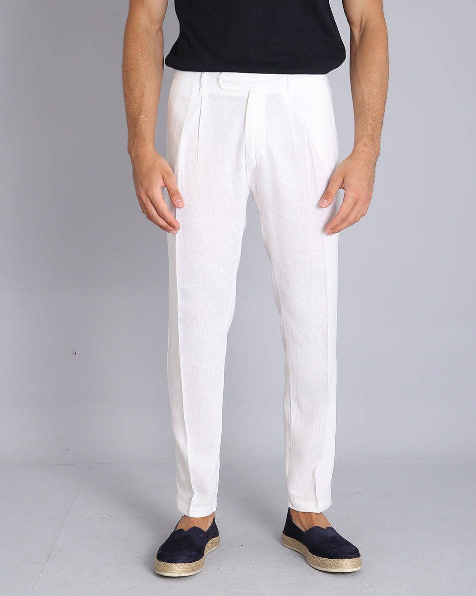 Msm Studio Linen Tailored Trousers 