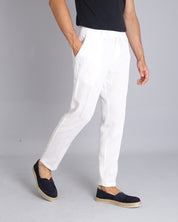 Msm Studio Pantalone Sartoriale in lino