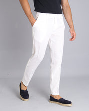 Msm Studio Pantalone Sartoriale in lino