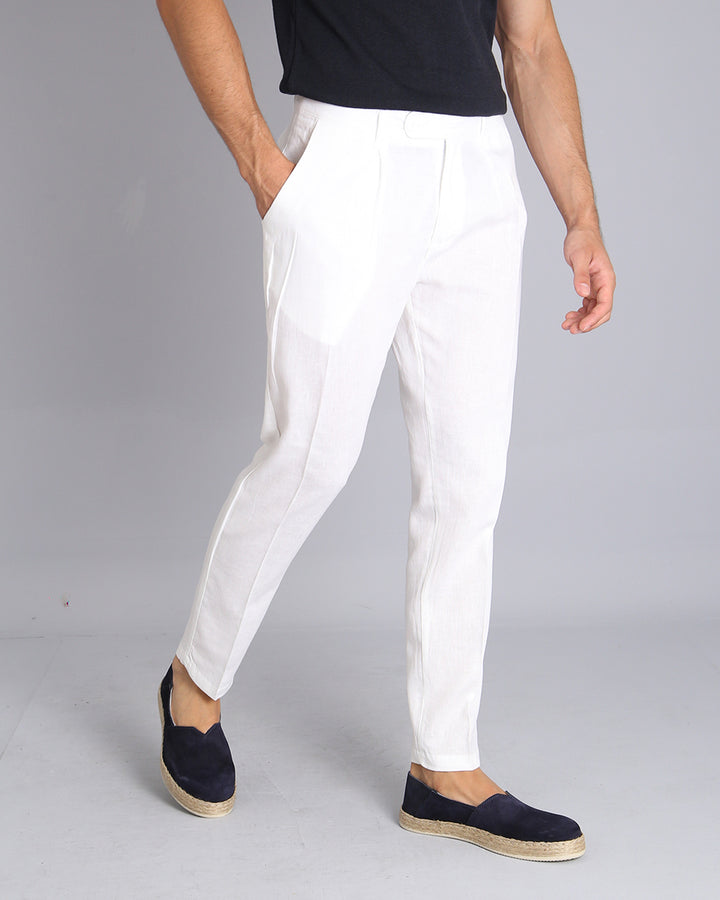 Msm Studio Pantalone Sartoriale in lino