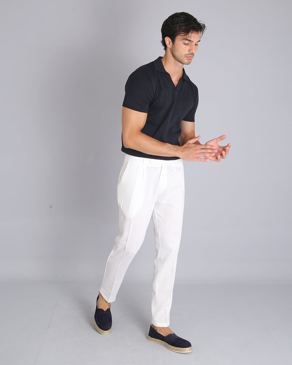 Msm Studio Linen Tailored Trousers 