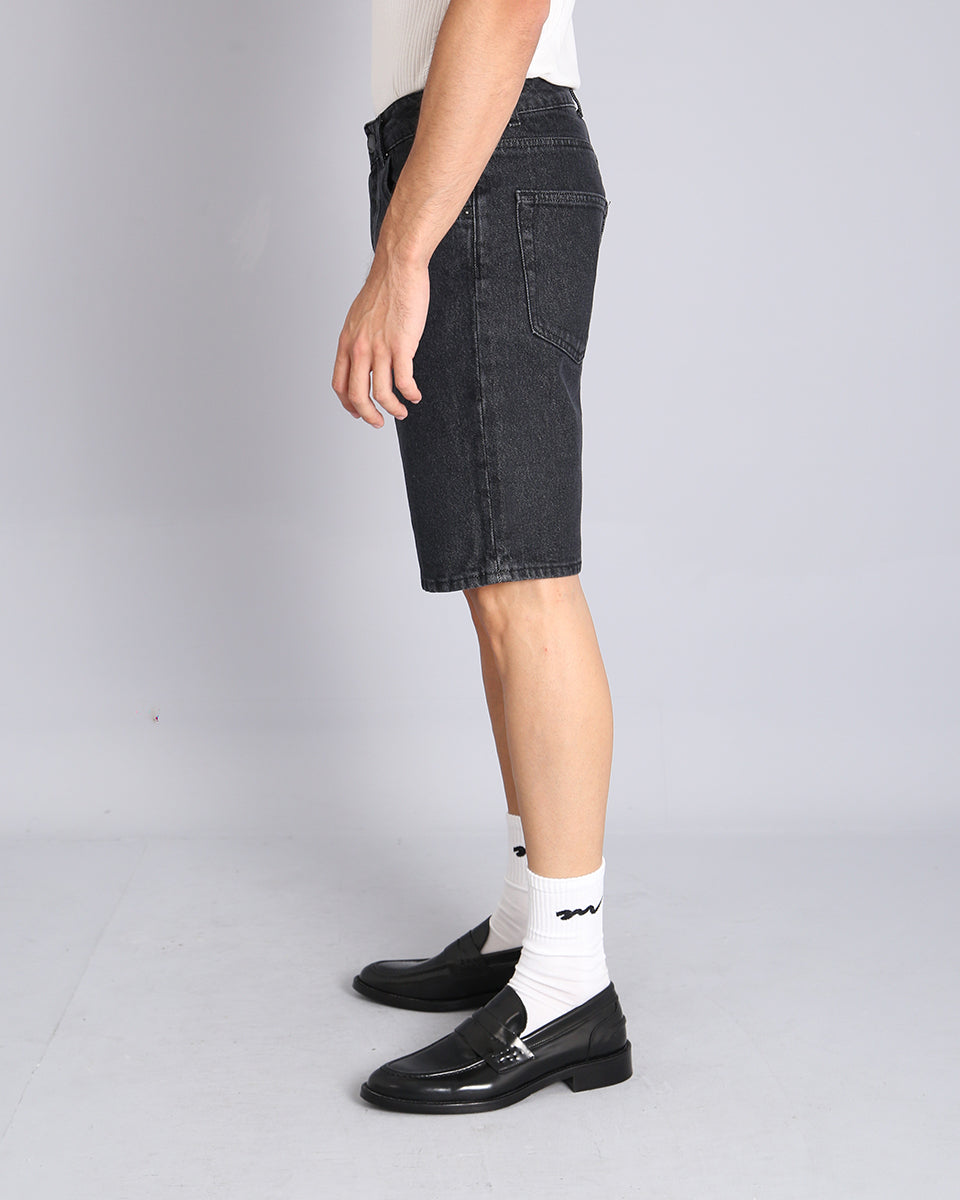 Msm Studio Bermuda in Top Quality Black Denim