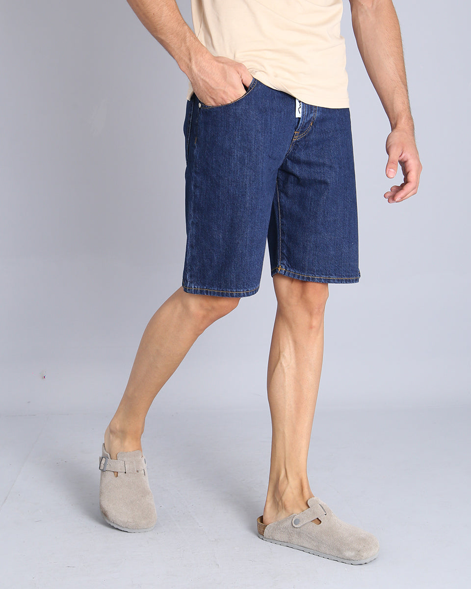 Msm Studio Bermuda in Denim Top Quality Scuro