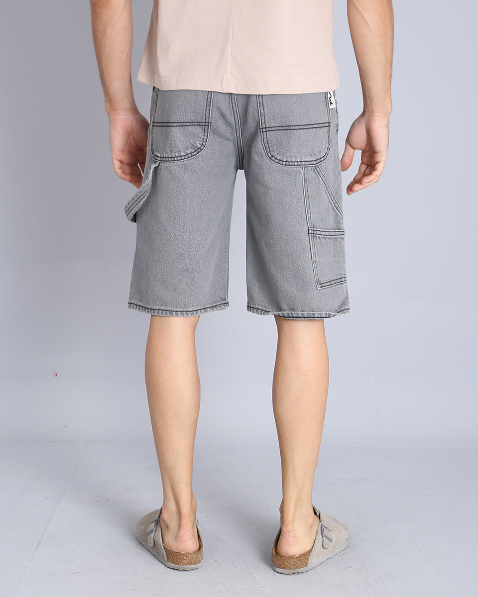 Msm Studio Denim Short Work Grigio