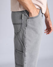 Msm Studio Denim Short Work Grigio