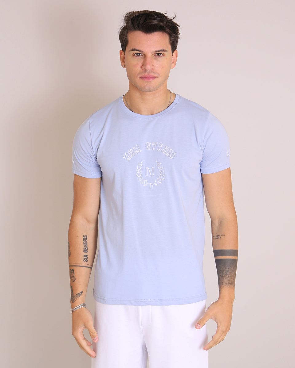 Msm Studio T-shirt con Ricamo Logo