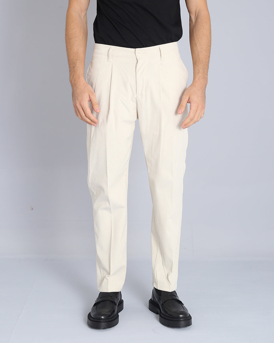 Pantalone Regular Fit in Velluto