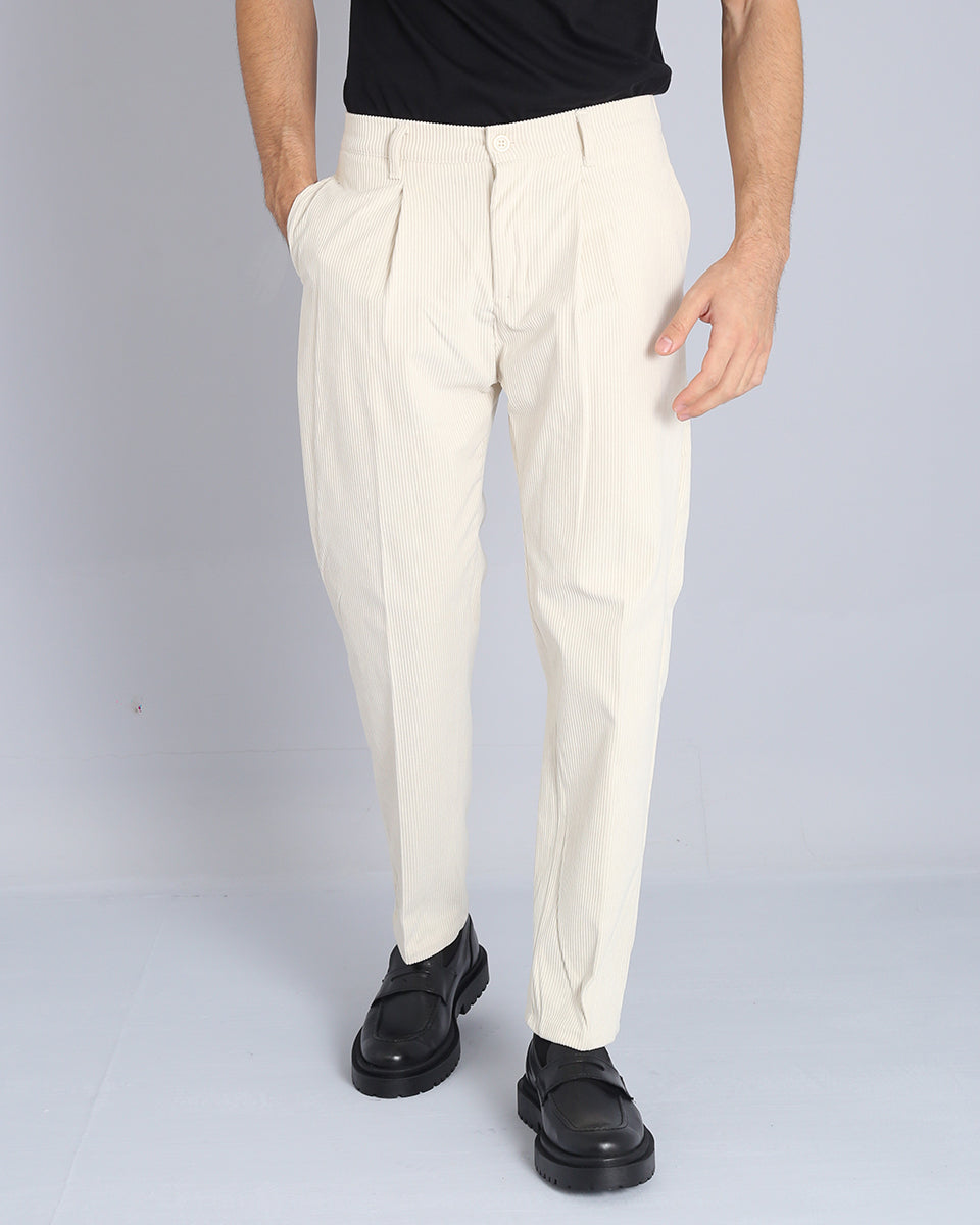 Pantalone Regular Fit in Velluto