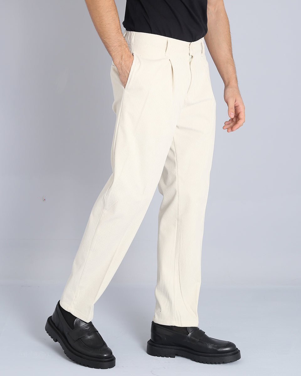 Pantalone Regular Fit in Velluto