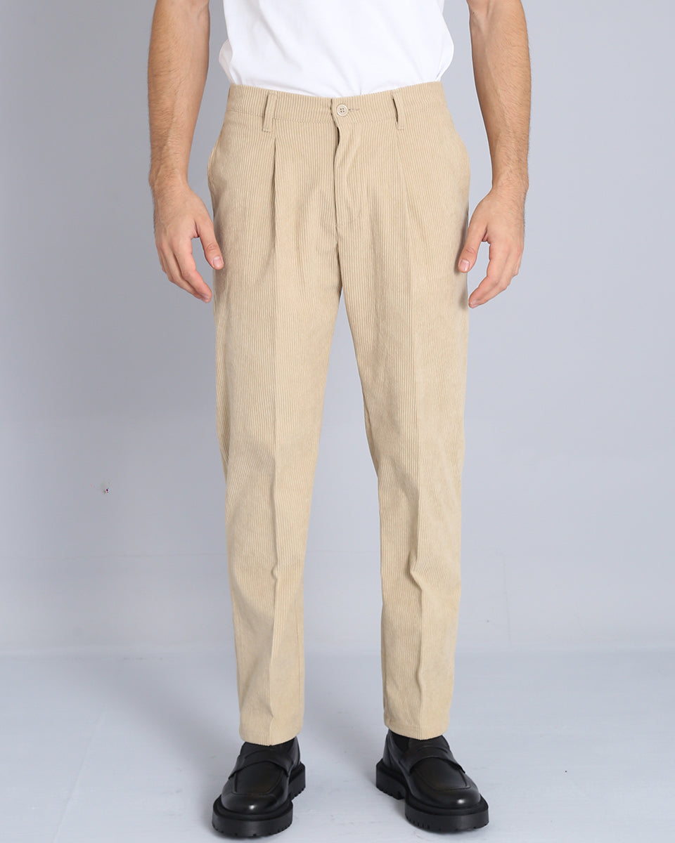 Pantalone Regular Fit in Velluto