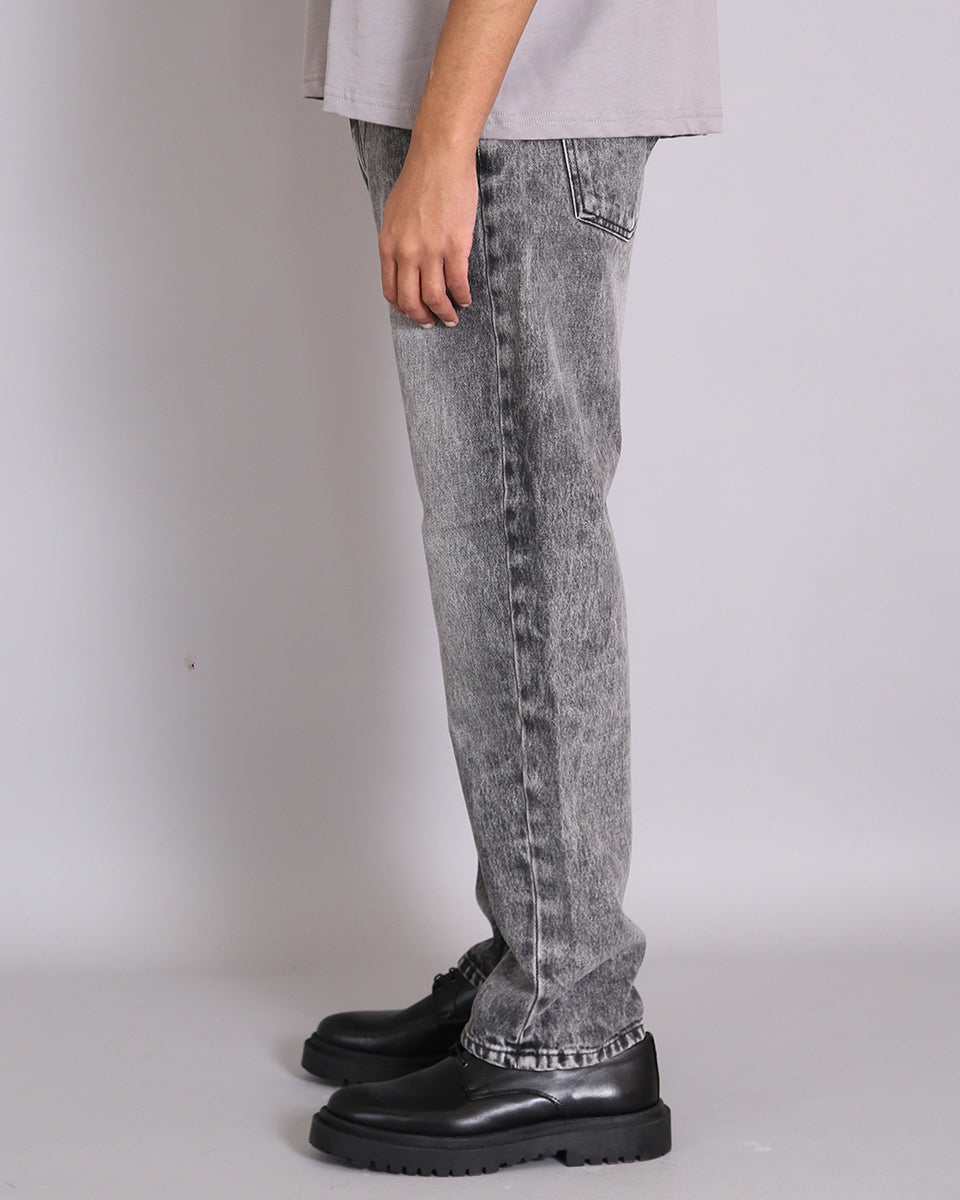 Msm Studio Denim Straight Fit Marbled Grey 