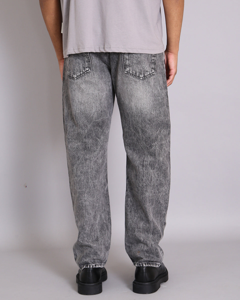 Msm Studio Denim Straight Fit Marbled Grey 