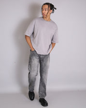 Msm Studio Denim Straight Fit Marbled Grey 