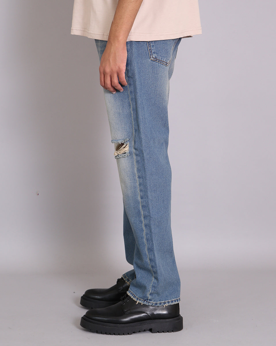 Msm Studio Jeans Straight Fit Sabbiato