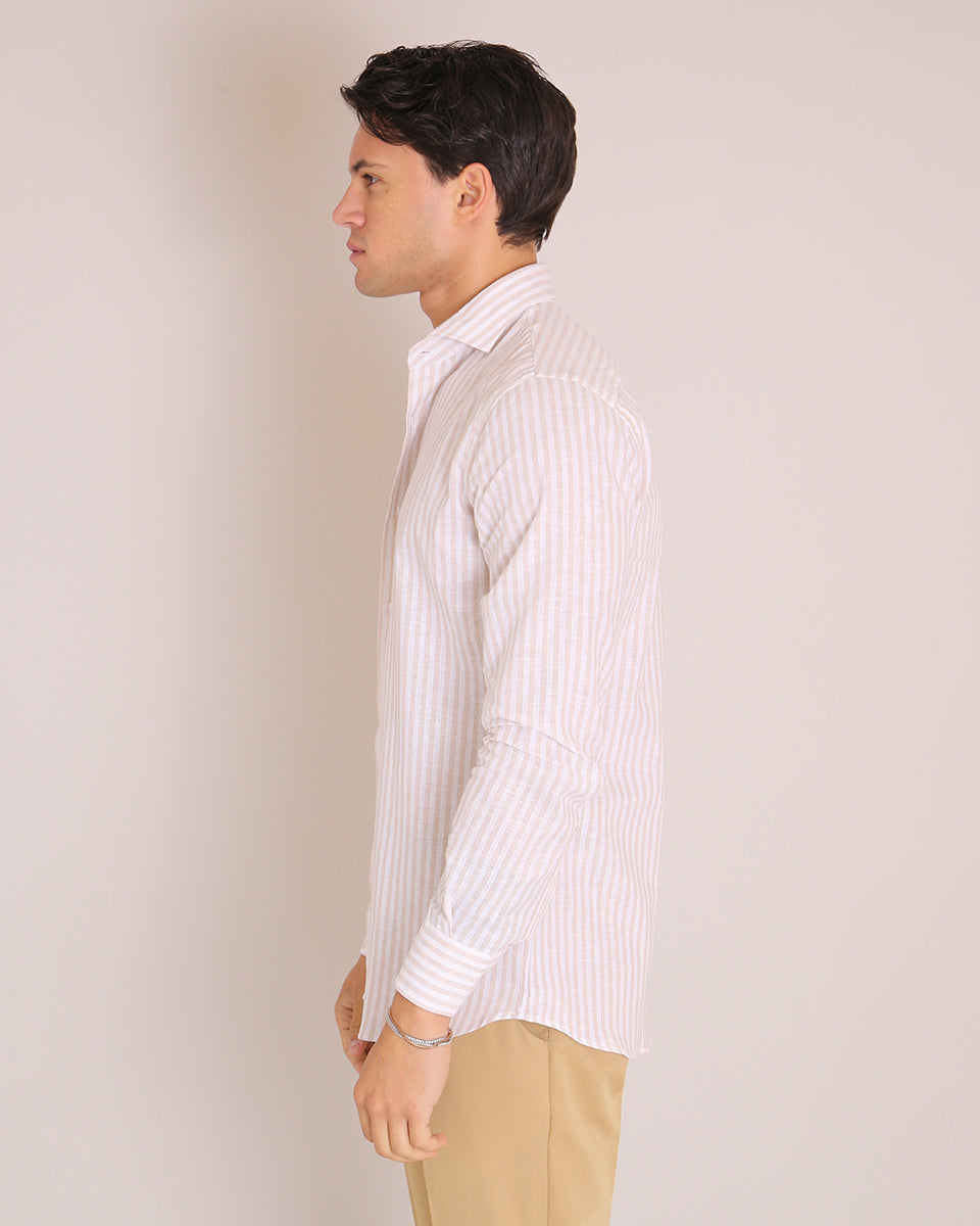 Msm Studio Striped Linen Shirt 