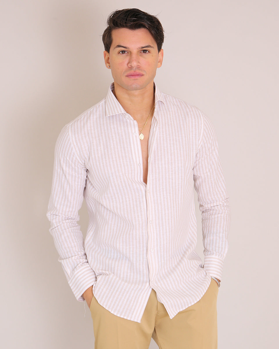 Msm Studio Striped Linen Shirt 