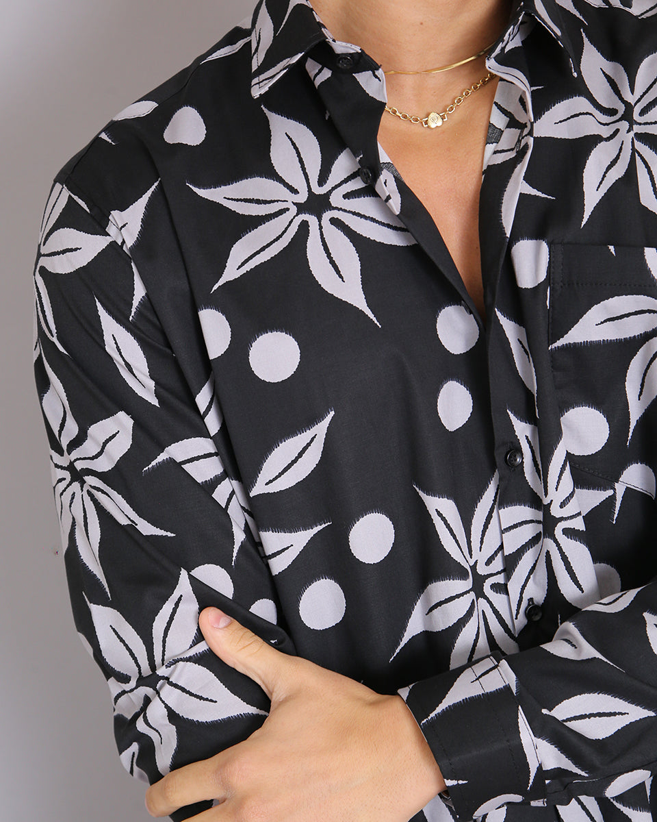 Msm Studio Camicia Oversize a fiori