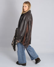 Msm Studio Oversize Leather Bomber Old America