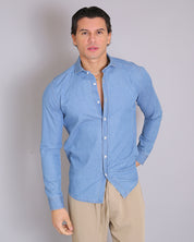 Msm Studio Light Denim Chambray Shirt 