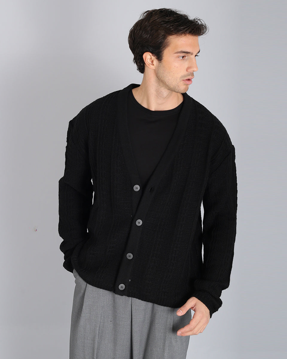 Slim Fit Cardigan in Thread