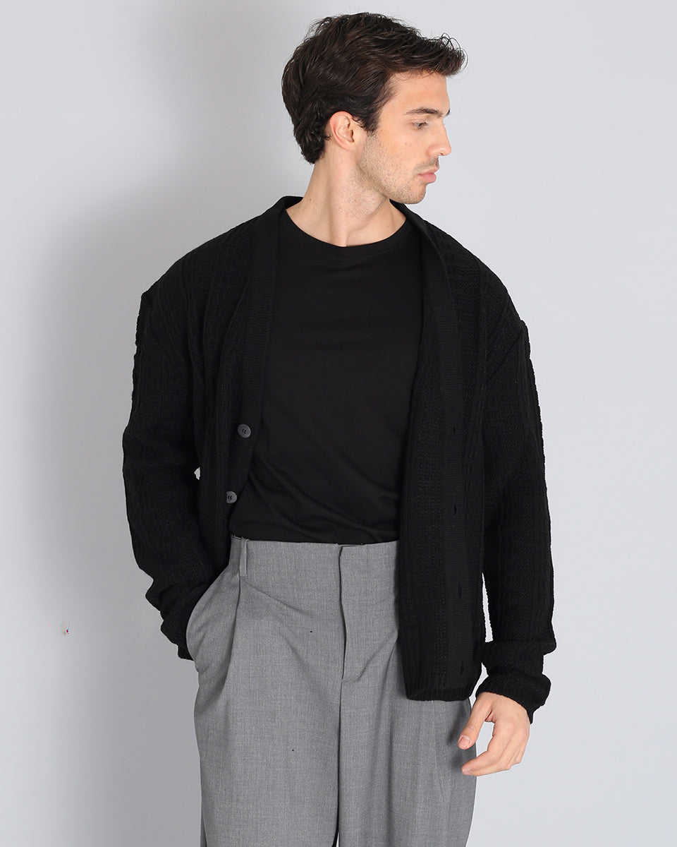 Slim Fit Cardigan in Thread