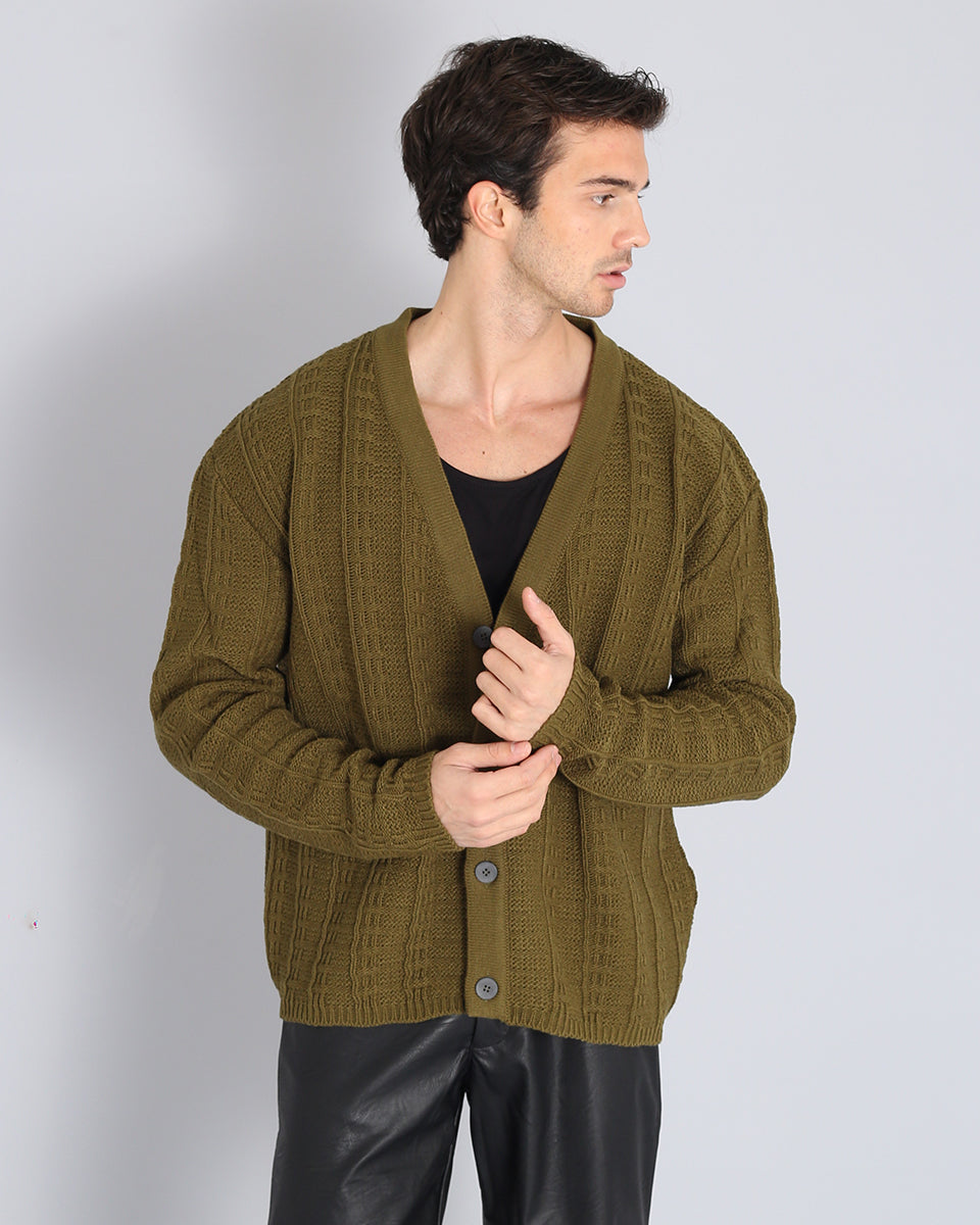 Cardigan con trama