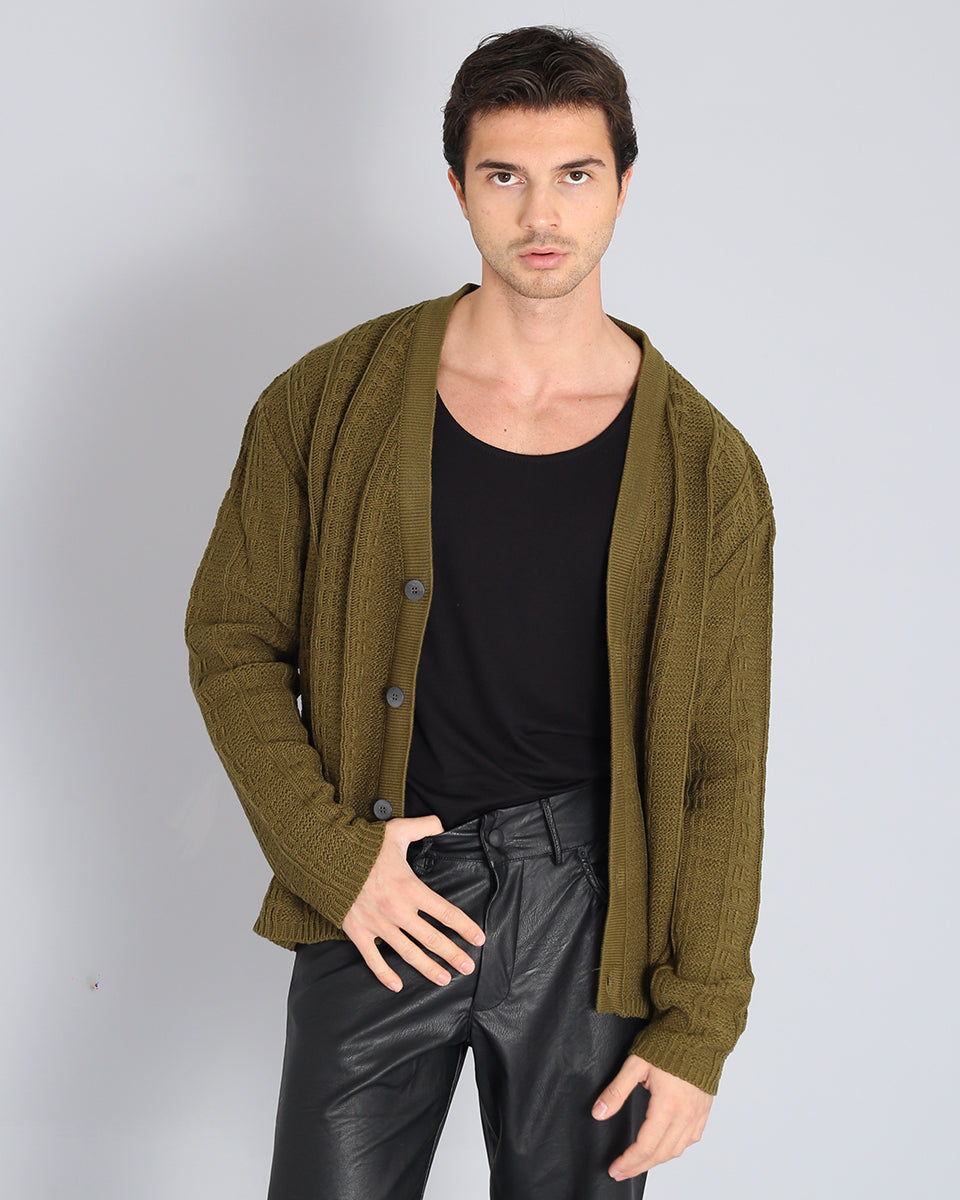 Cardigan con trama