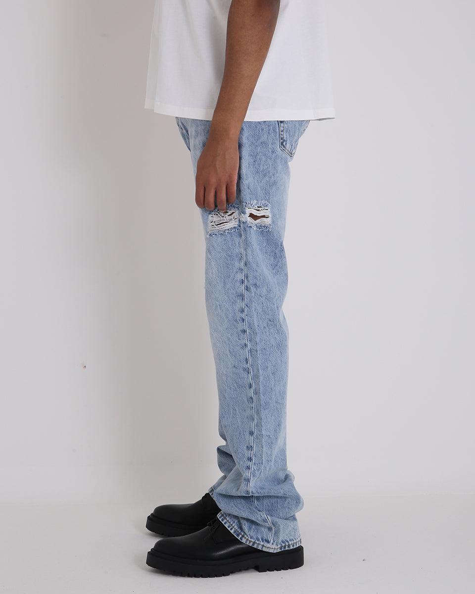 Msm Studio Denim Flare fit with rips 