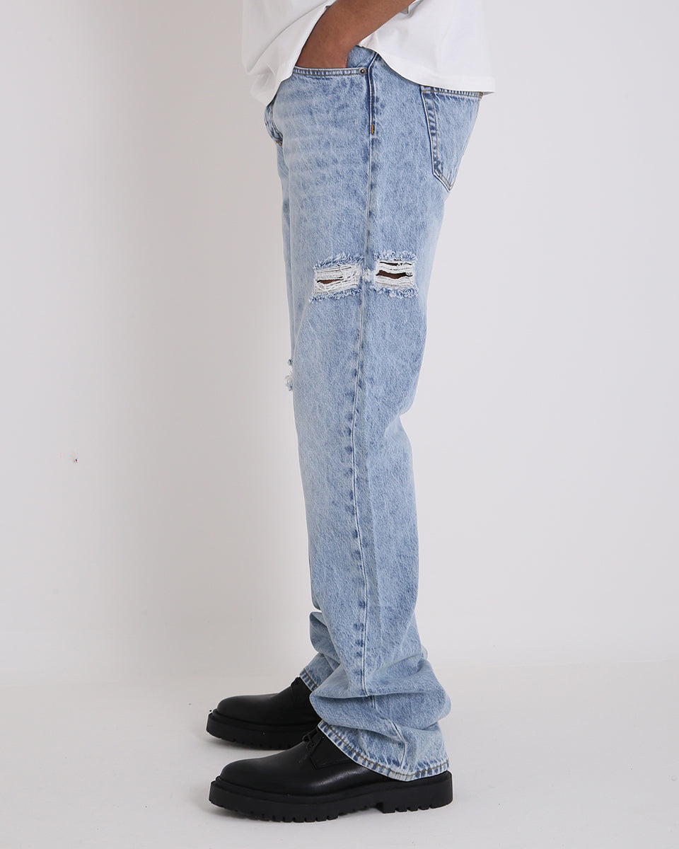 Msm Studio Denim Flare fit with rips 