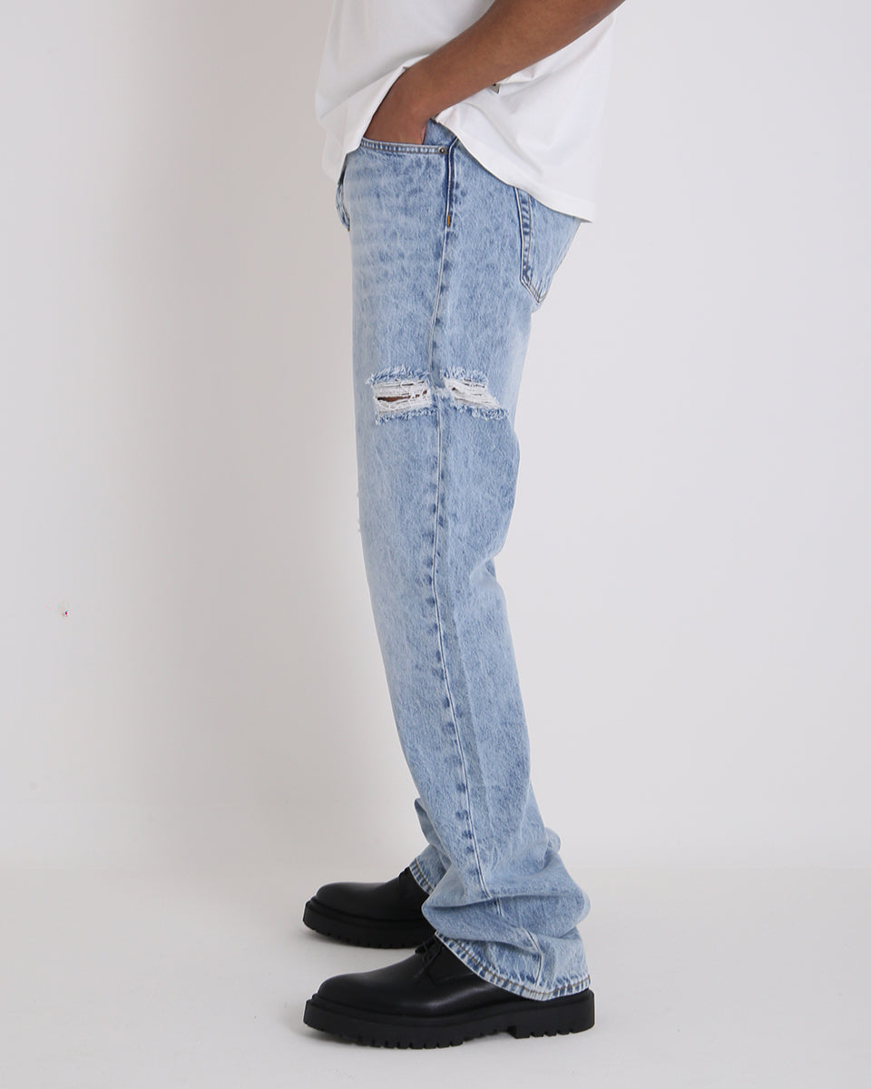 Msm Studio Denim Flare fit with rips 