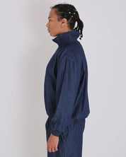 Msm Studio Camicia half zip in chambray