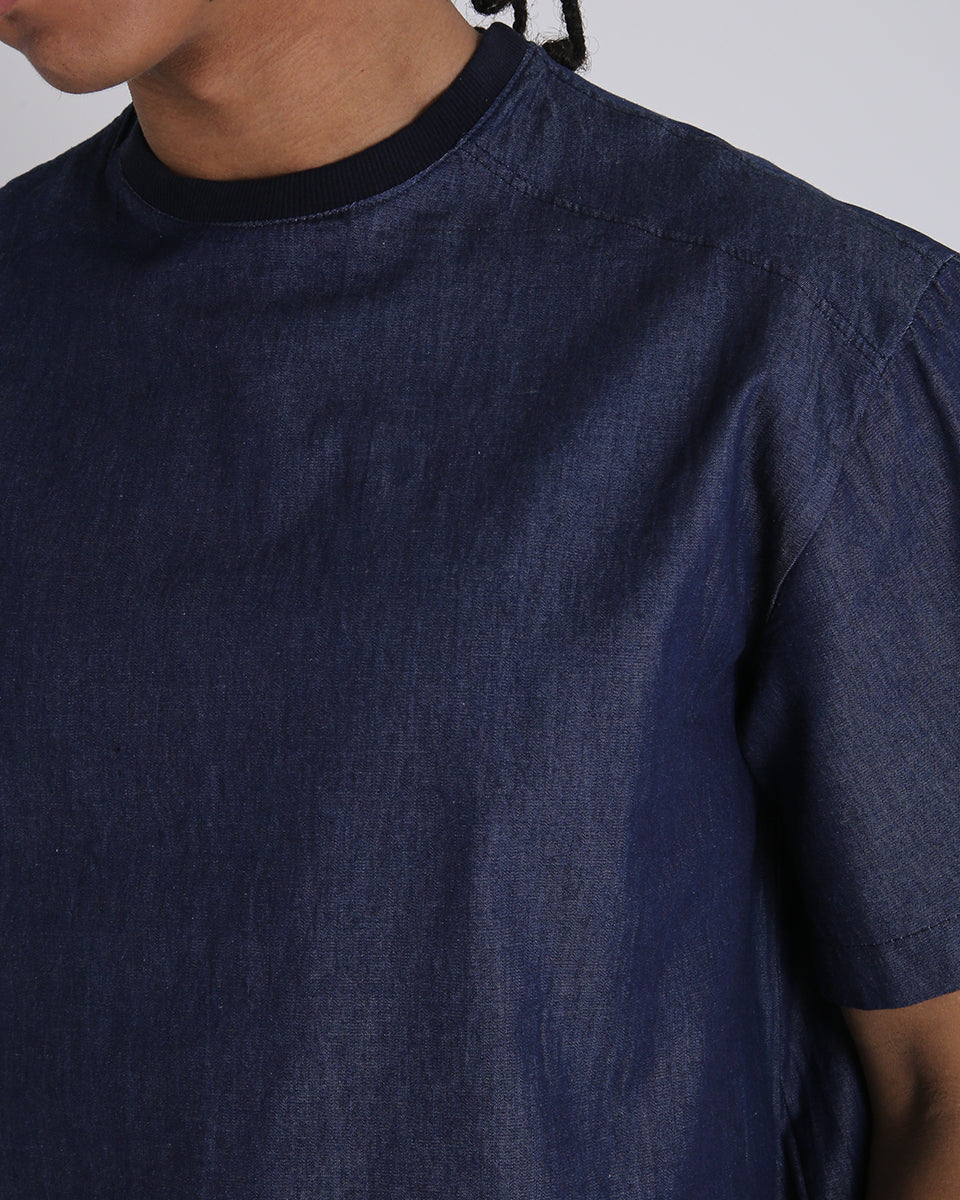 Msm Studio T-Shirt girocollo in Chambray