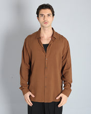 Msm Studio Solid Color Viscose Shirt 