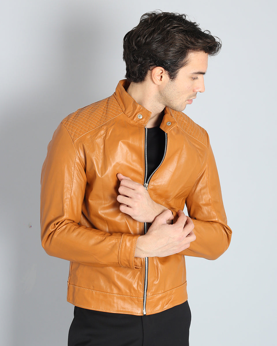 Msm Black Sheepskin Leather Jacket