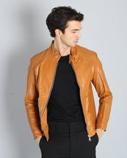 Msm Black Sheepskin Leather Jacket