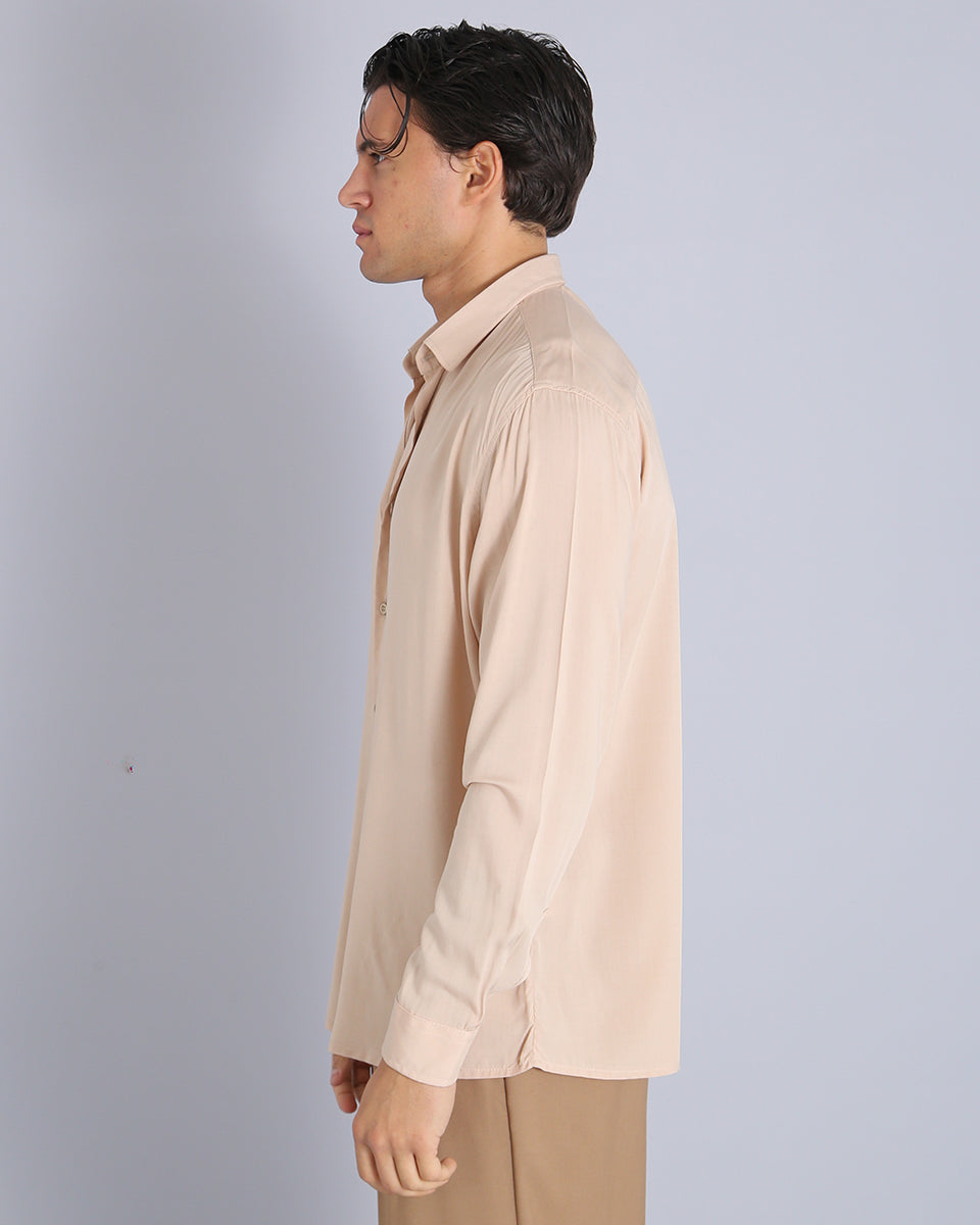 Msm Studio Solid Color Viscose Shirt 